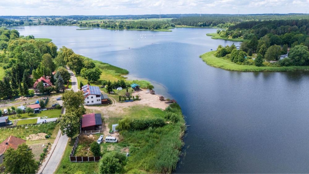 Domek z własną plażą na mazurach