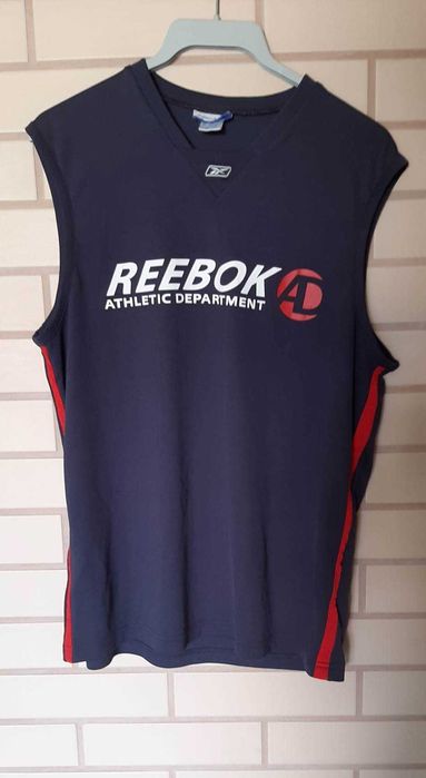 Granatowy top koszulka bez rękawów Reebok rozmiar M