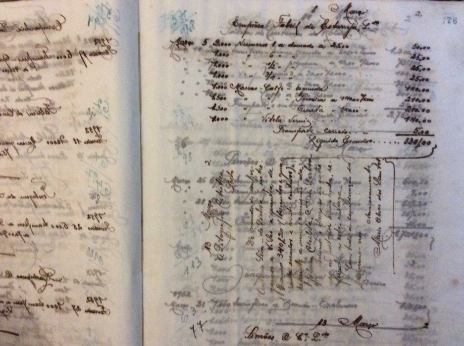 Copiador original manuscrito,  1950. Empresas de Portugal Continental.