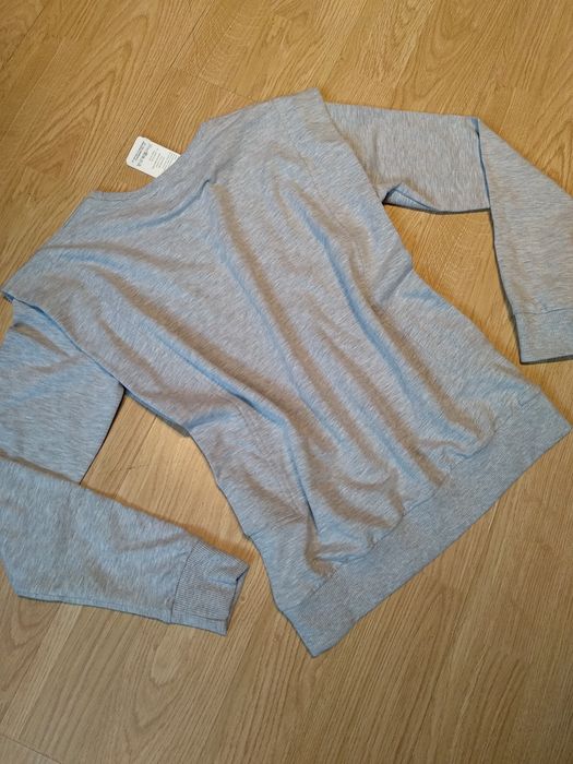 Szara bluza z zakładkami NOWA r. XS