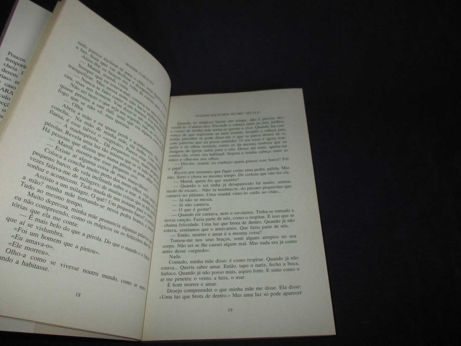 Livro Viagem Solitária no meu século Roger Garaudy