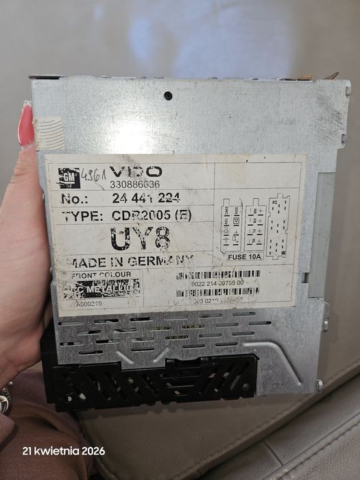 Radio opel vectra