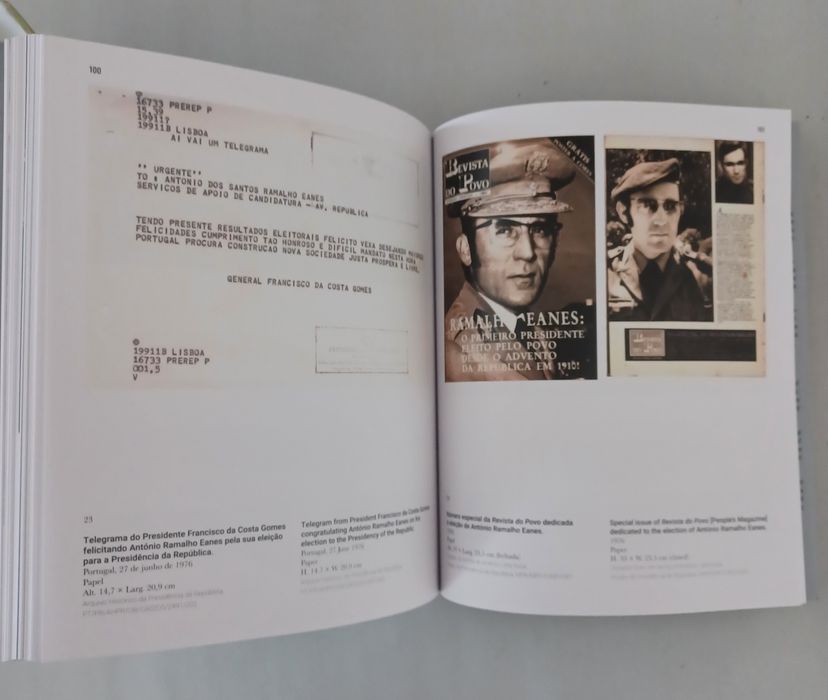 Livro "Eanes", catálogo Museu da Presidência da República