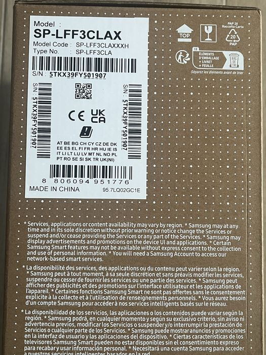 Nowy Projektor przenośny SAMSUNG Freestyle Wi-Fi Smart TV do 100" Gen2