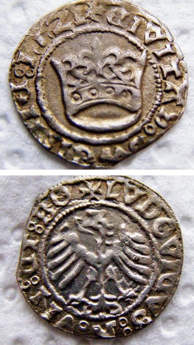 Monety srebrne Śląsk  krajcary halerz 1521,1623,1624 ,1632,