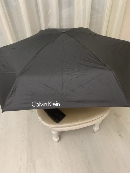 НОВЕ міні Calvin Klein компактна жіноча парасоля біла чорна сіра зонт