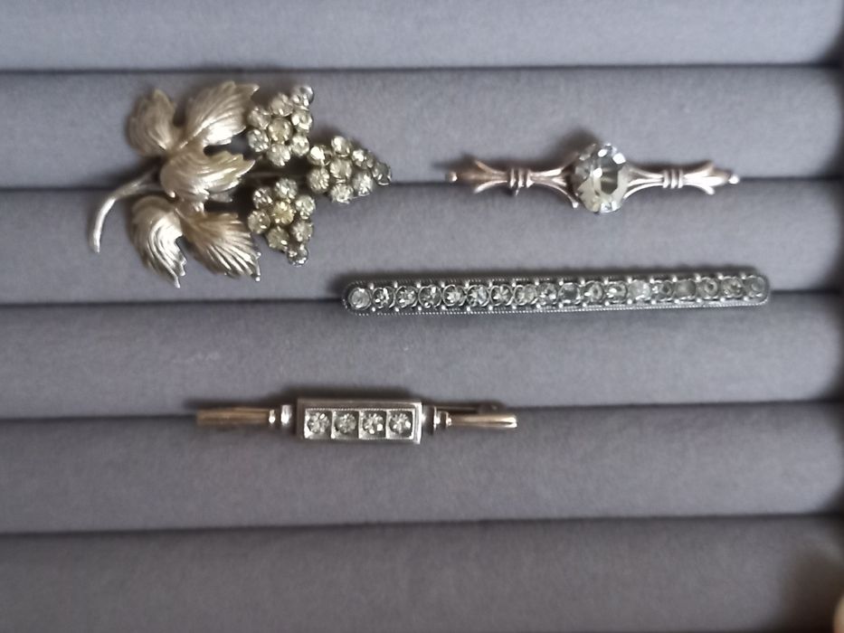 Броши серебро 875проба звезда