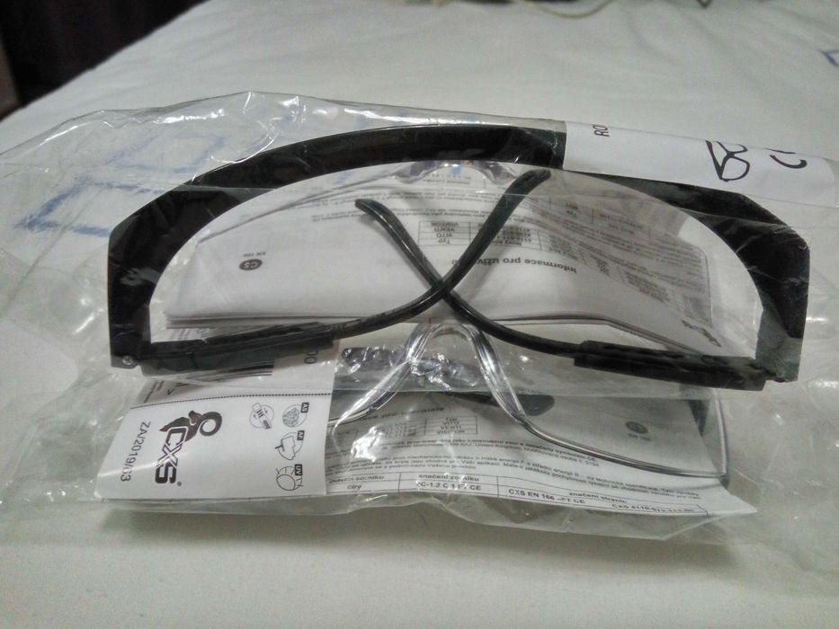 Прозрачные, Противоударные  рабочие защитные очки CXS ROY. Чехия.