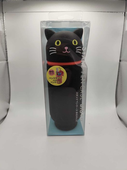 Lihitlab Kawaii – Stojący piórnik w kształcie czarnego kota