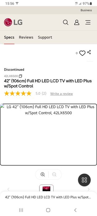 Tv lcd lg 42 LX 6500