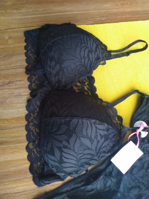 Komplet bielizny nowy  koronka Primark r. XL