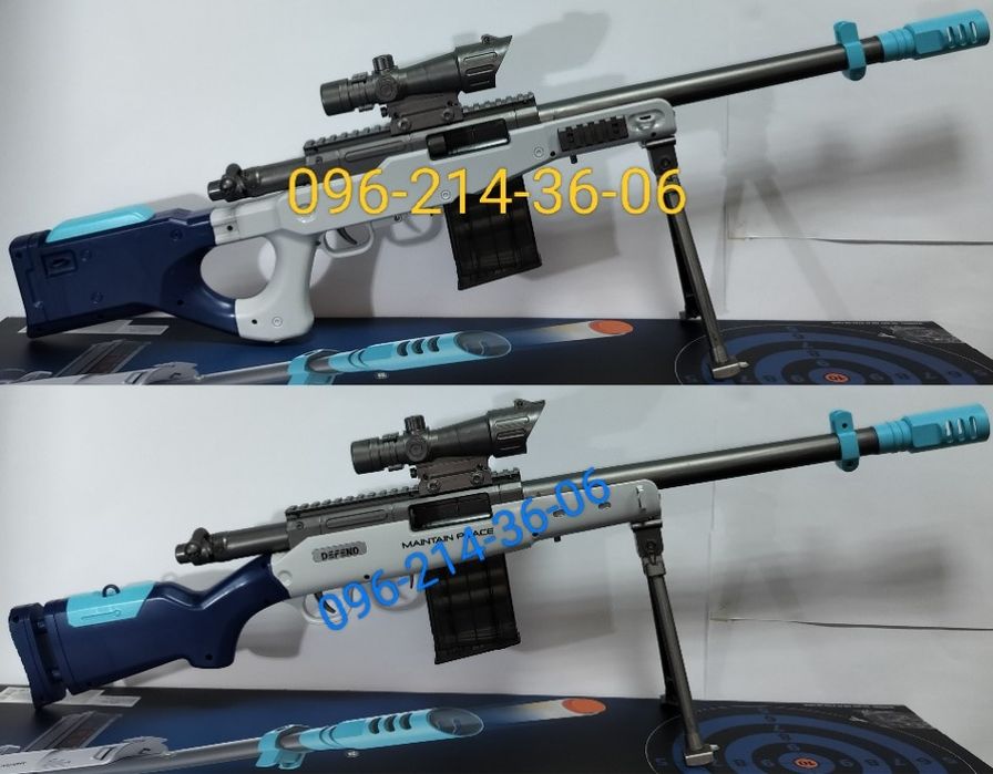 AWM и M24 Детская снайперская винтовка с гильзами оптический прицел