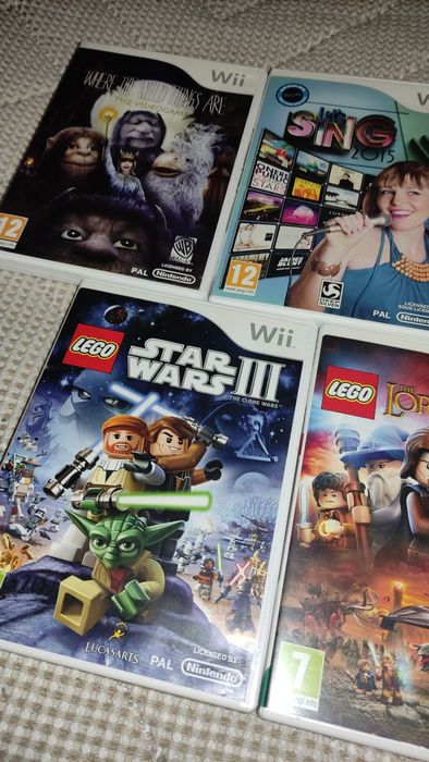 Conjunto de 5 jogos para Nintendo Wii