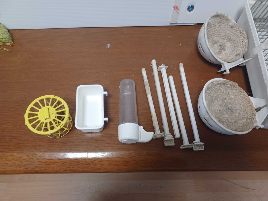 Gaiola passaros em galvanizado