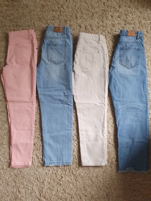 Джинсы Zara МОМ для девочки 140