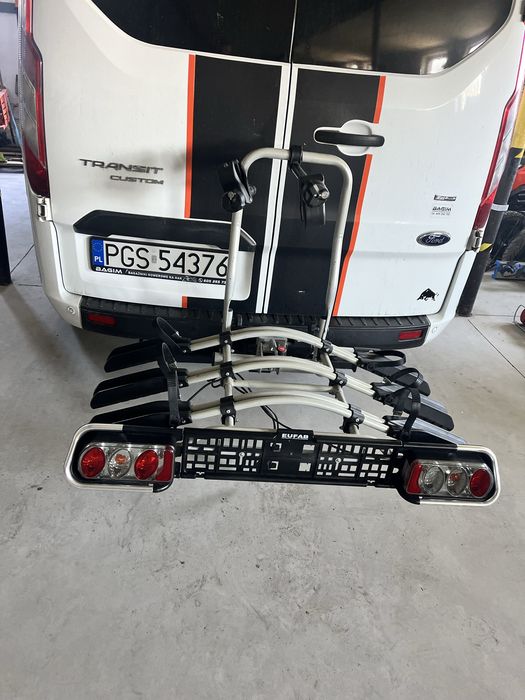 Baaznik roewerowy na 3 rowery Eufab Jake uchylny 60kg Thule