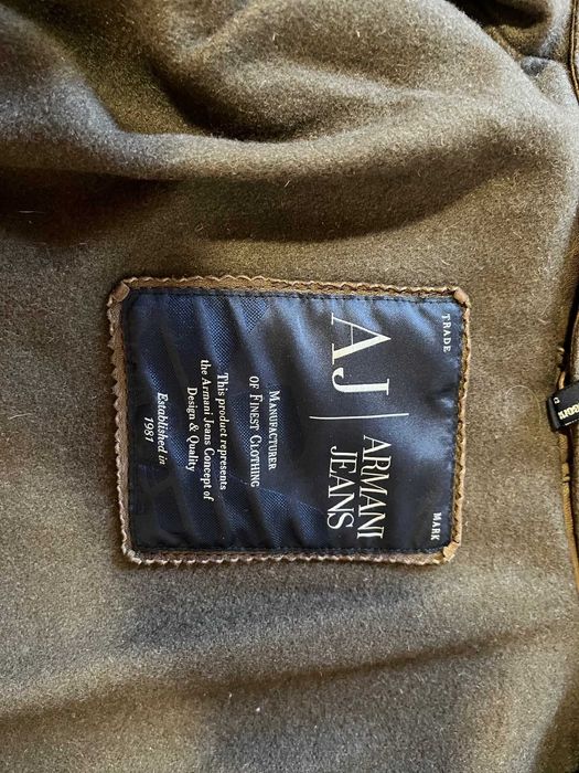 Casaco de Couro Masculino da Armani, original, made in Italy