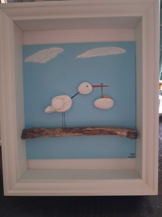 Pintura em tela (acrílico) com moldura
