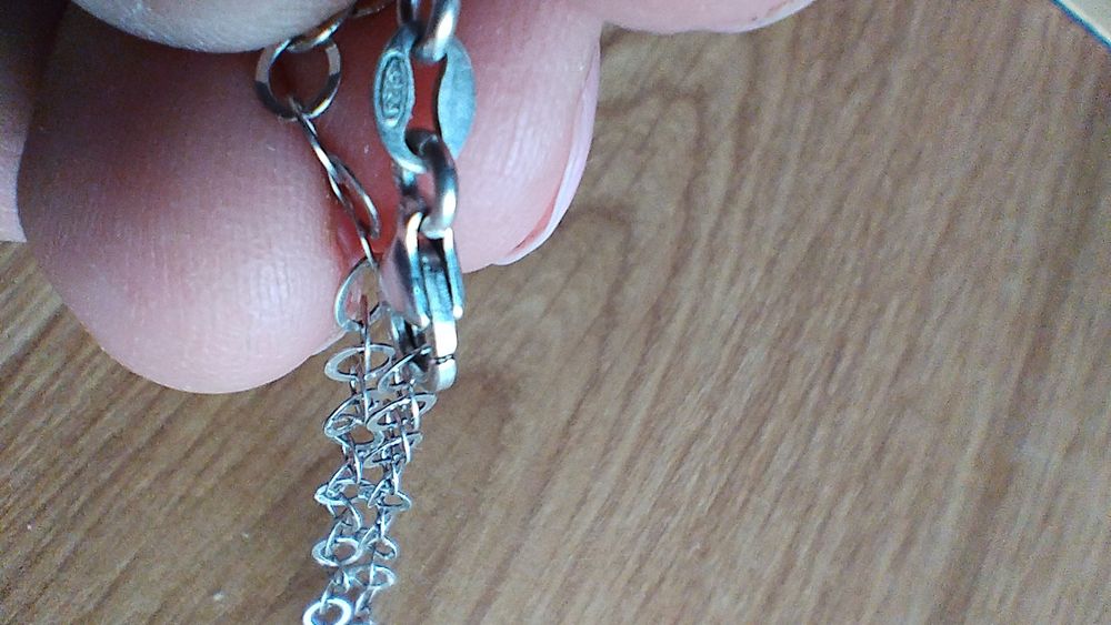 Łańcuszek z motywem kwiatowym ze srebra 925