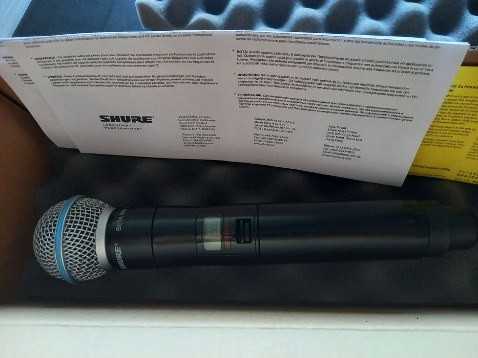 Mikrofon bezprzewodowy Shure QLXD Beta 58 Rzezawa • OLX.pl
