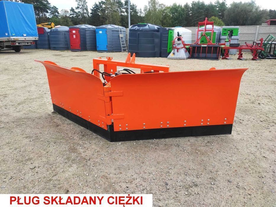 Pług śnieżny do śniegu składany strzałka euroramka TUZ Tur ładowacz