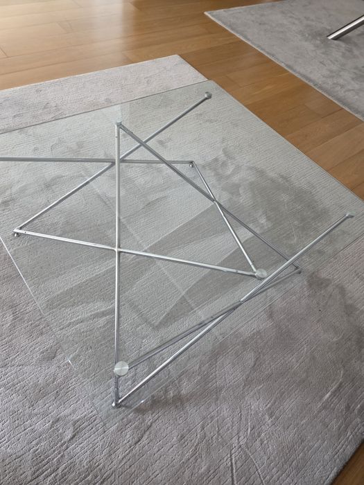 Mesa de centro em vidro temperado