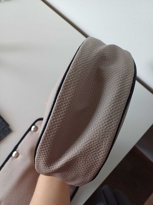 Farbotka Smart Luna Nude Klapka Breloczek Jasna Torebka