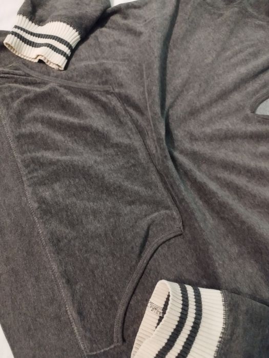 Bluza z kapturem kangurka szara welurowa Mossimo Supply CO rozmiar XXL