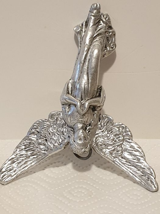 Grande antigo pendente de Anjo da Guarda em Alumínio