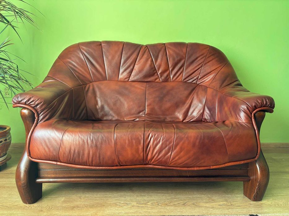 Skórzana Kanapa 2-osobowa