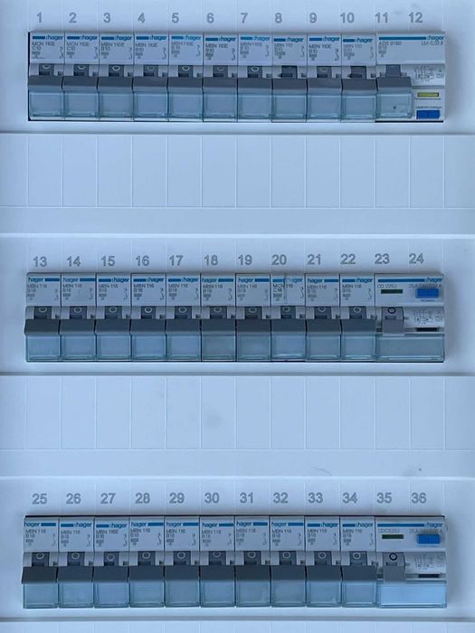 Rozdzielnia rozdzielnica p/t Hager 60m