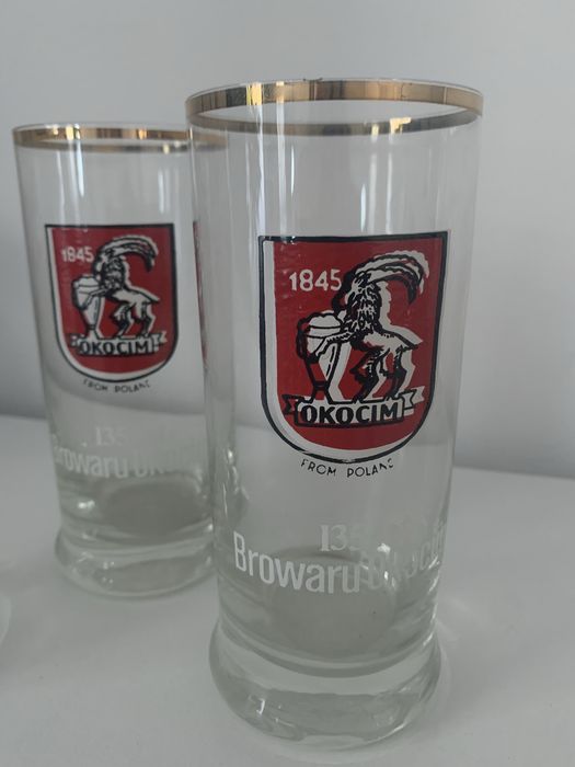3 kolekcjonerskie pokale kufle do piwa Okocim