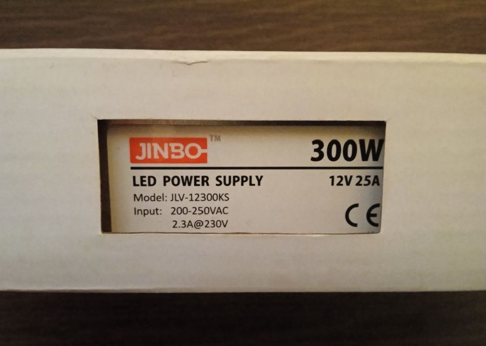 Блок питания светодиодов JINBO JLV-12300KS