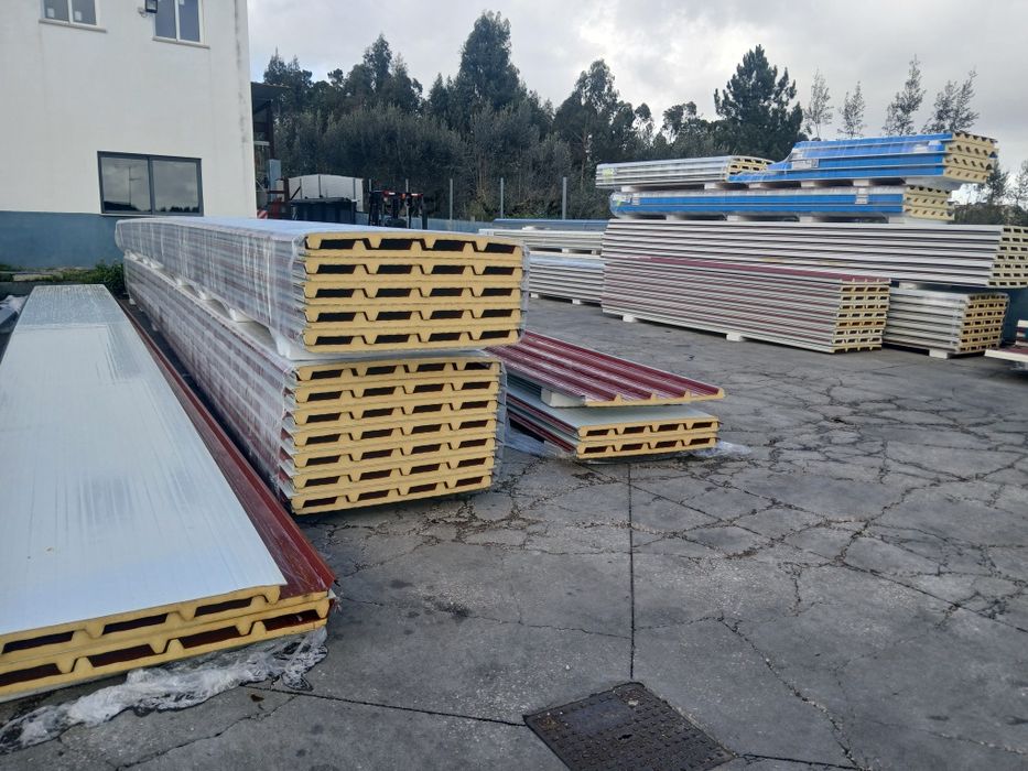 Calhas  omegas por medida,tubos galvanizados, painel sandwich imitação telha, 5 ondas, fachada