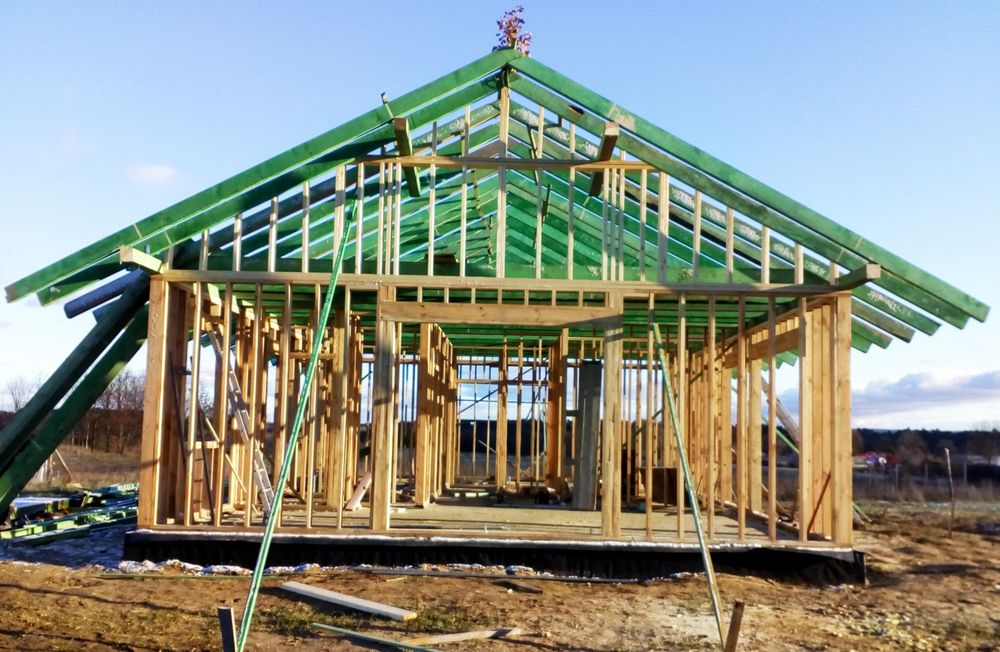 Usługi budowy domów w konstrukcji szkieletowo drewnianej