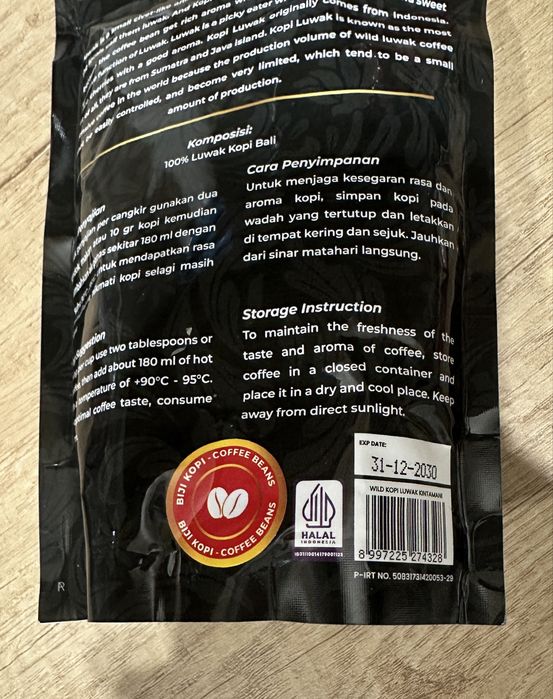 Kawa Premium Wild Kopi Luwak