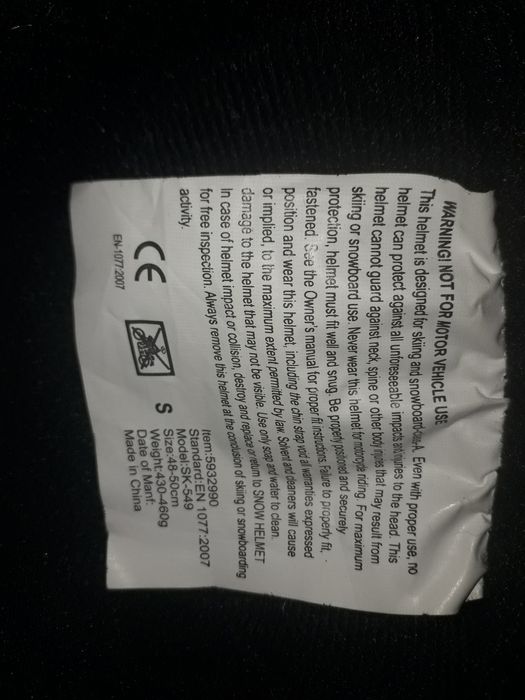 Kask narciarski dziecięcy S (48-50)