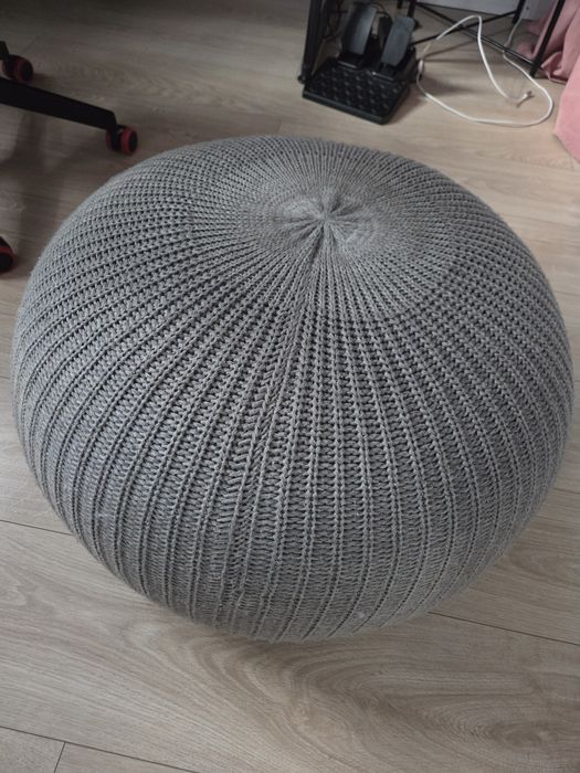 Puf pufa Sandared Ikea szary 2 szt.