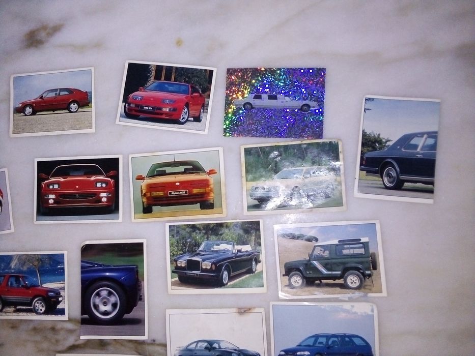 Conjunto de 25 Cromos Super Auto Antigos