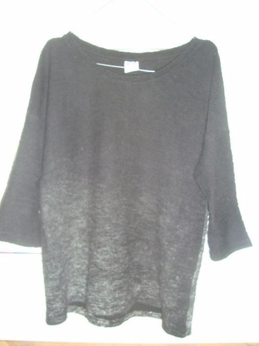 Vero Moda bluza sweter ombre czarno szara basic minimalizm czarna M