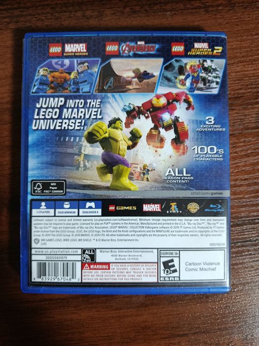 LEGO Marvel Collection PS4 — 3 гри на диску