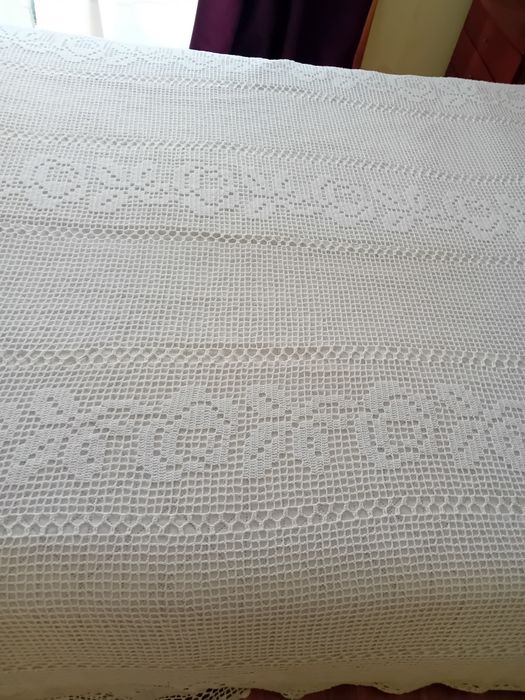 Colcha de renda vintage