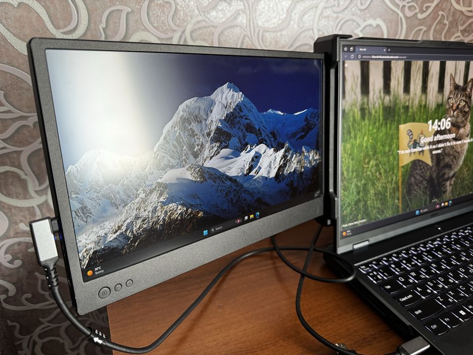 Teamgee портативний монітор для ноутбука від 13-16”. Full HD 12”