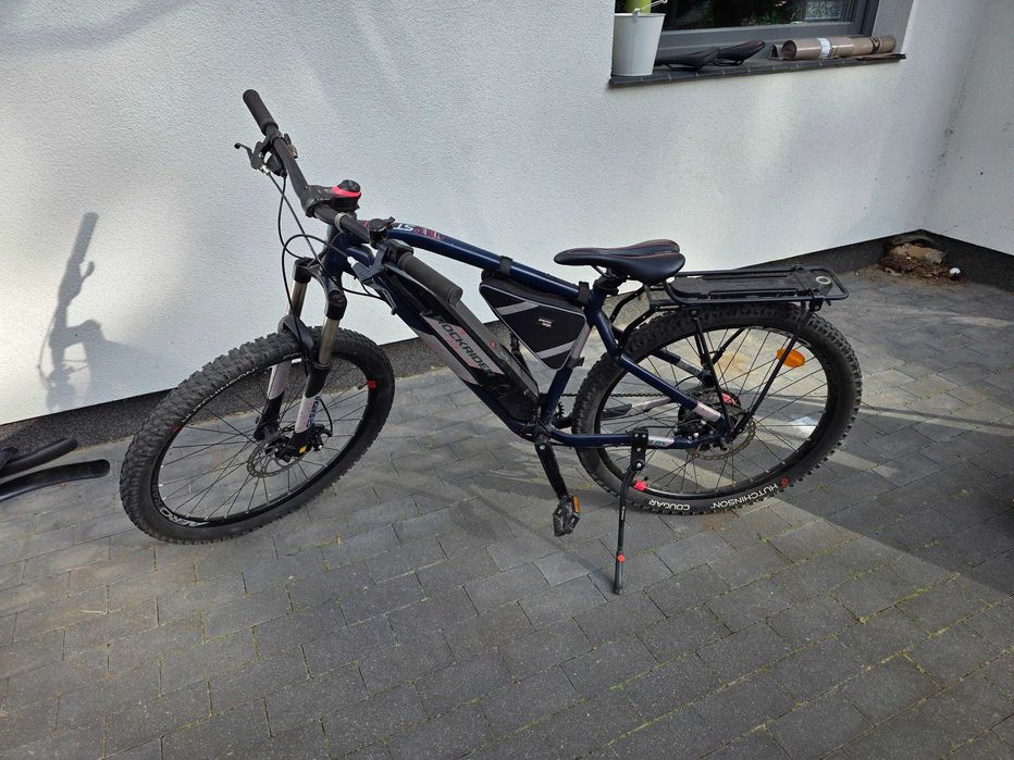 Rower MTB elektryczny E-ST500 ROCKRIDER M Wilcze •
