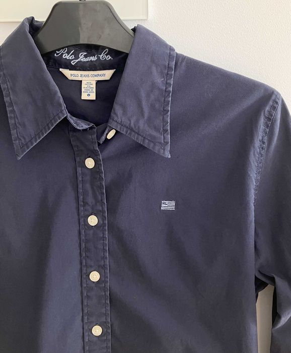 Ralph Lauren Polo Jeans granatowa koszula vintage damska