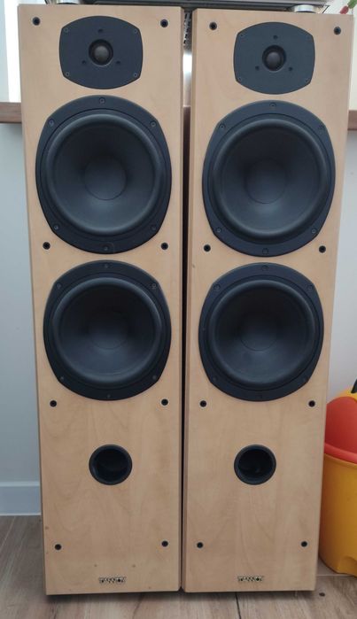 Kolumny podłogowe TANNOY M5 Amplituner i Subwoofer aktywny Panasonic