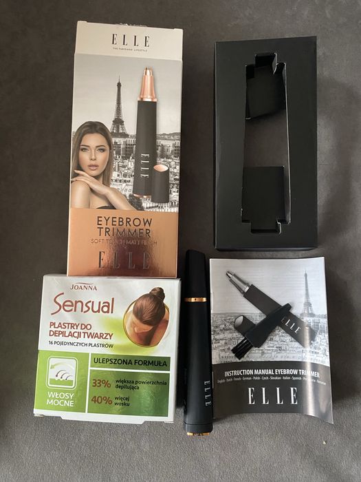 Trymer do brwi Elle plastry z woskiem do twarzy
