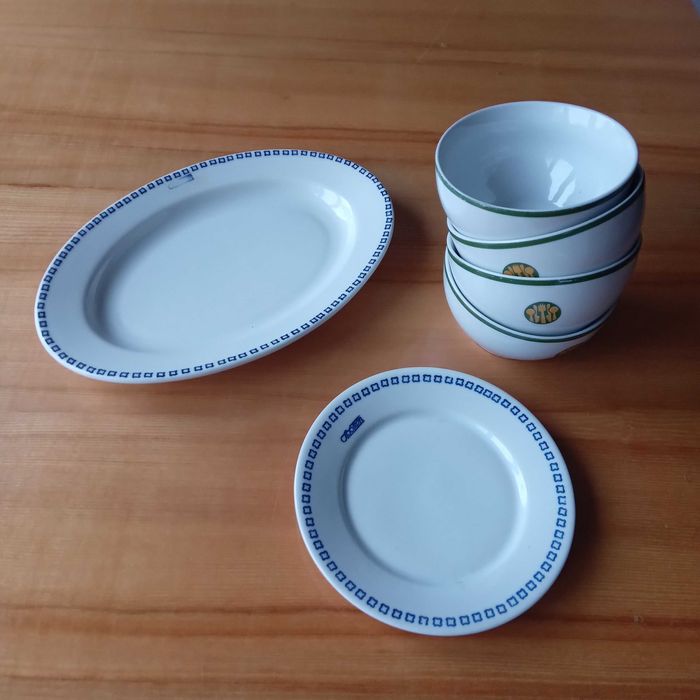 półmisek, miski  PRL Społem Lubiana