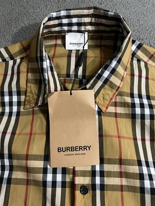 Сорочка Burberry в клітинку Нова