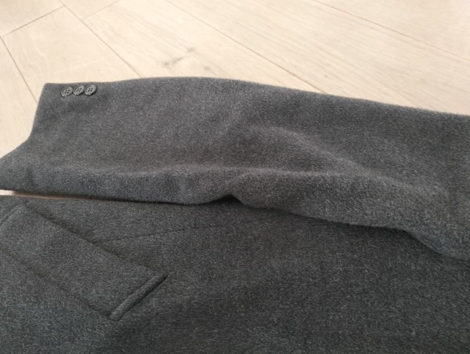 Wełniany klasyczny płaszcz Wellington